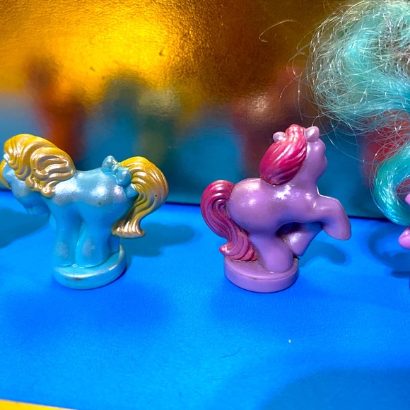 MY LITTLE PONY G1 80’s PETITE PONIES PRETTY N PEARLY PONIES & A PONY TAILS PONY - Picture 14 of 15
